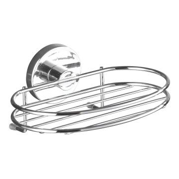WENKO 20890100-Porta-sabonete VACUUM-LOC MILAZZO 16,5x12 cm cromado brilhante