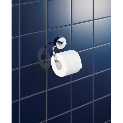 WENKO 20899100-Suporte para papel higiénico VACUUM-LOC MILAZZO 13x10,5 cm cromado brilhante