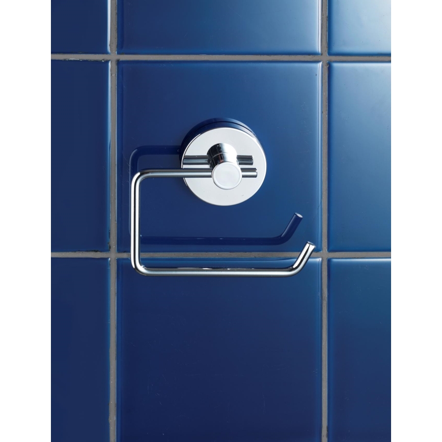 WENKO 20899100-Suporte para papel higiénico VACUUM-LOC MILAZZO 13x10,5 cm cromado brilhante