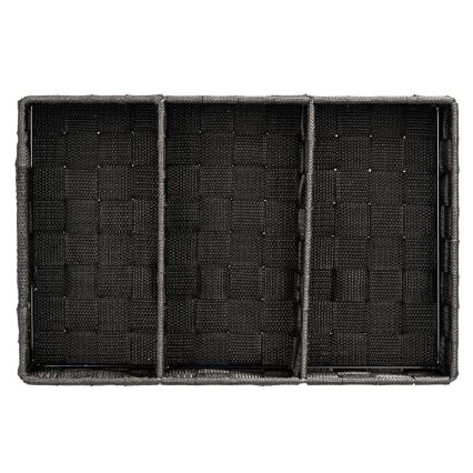 WENKO 20978100 - Organizador ADRIA 32x21 cm preto