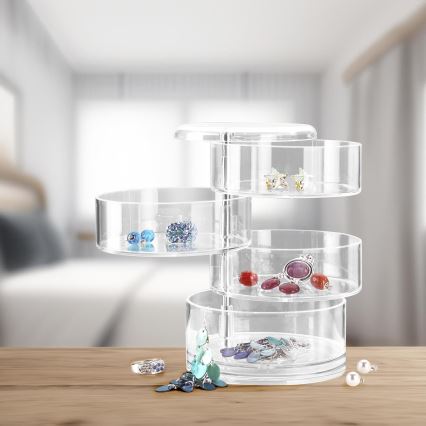 WENKO 20990100 - Organizador TOWER 11,5x17,5 cm transparente
