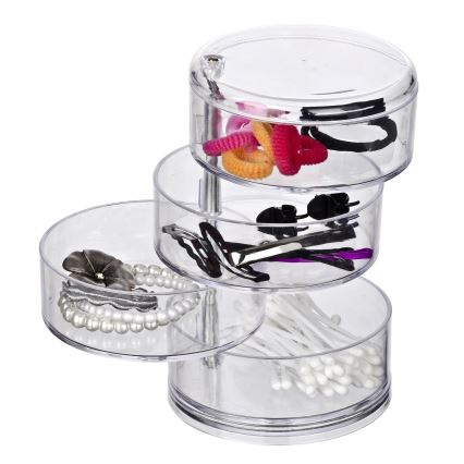 WENKO 20990100 - Organizador TOWER 11,5x17,5 cm transparente