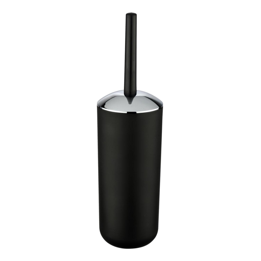 WENKO 21210100 - Escova de WC BRASIL 10x37 cm preta/cromado brilhante