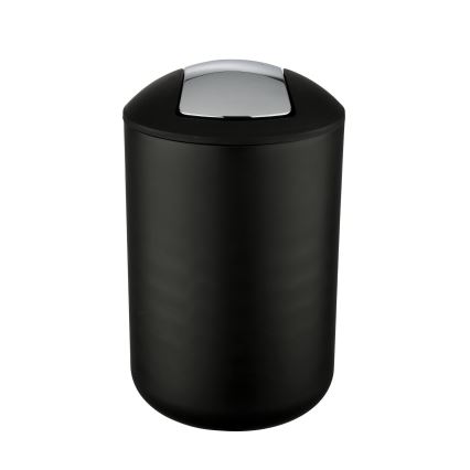 WENKO 21212100 - Cesto BRASIL 19,5x31 cm preto/cromado brilhante