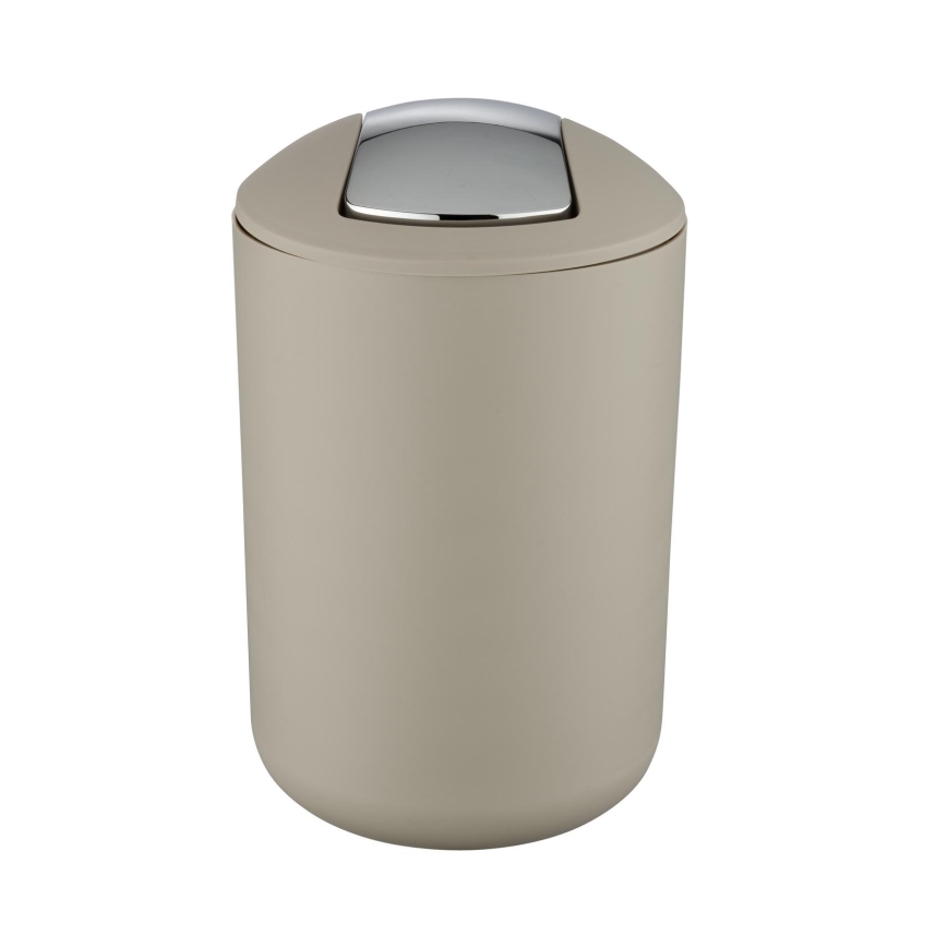 WENKO 21222100 - Cesto BRASIL 19,5x31 cm bege/cromado brilhante