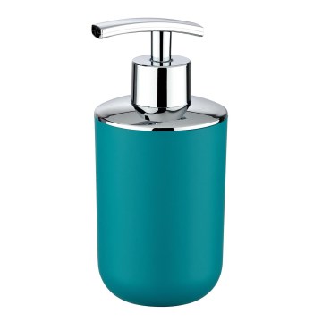 WENKO 21224100 - Dispensador de sabão BRASIL 7,3x16,5 cm turquesa/cromado brilhante