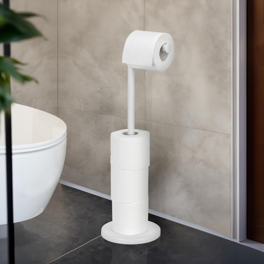 WENKO 21424100 - Suporte para papel higiénico 21x55 cm branco
