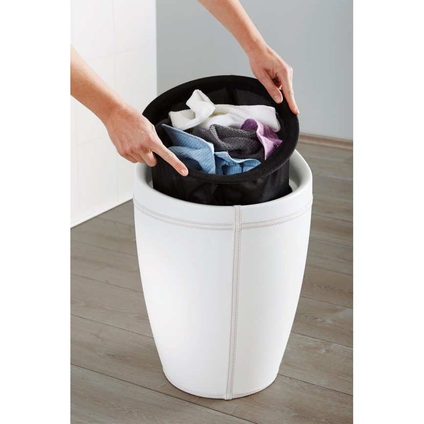 WENKO 21773100 - Banqueta CANDY 36x50,5 cm branco/preto