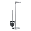 WENKO 21836800 - Escova de WC PARUS 25,5x57 cm aço inoxidável/prateado/preto