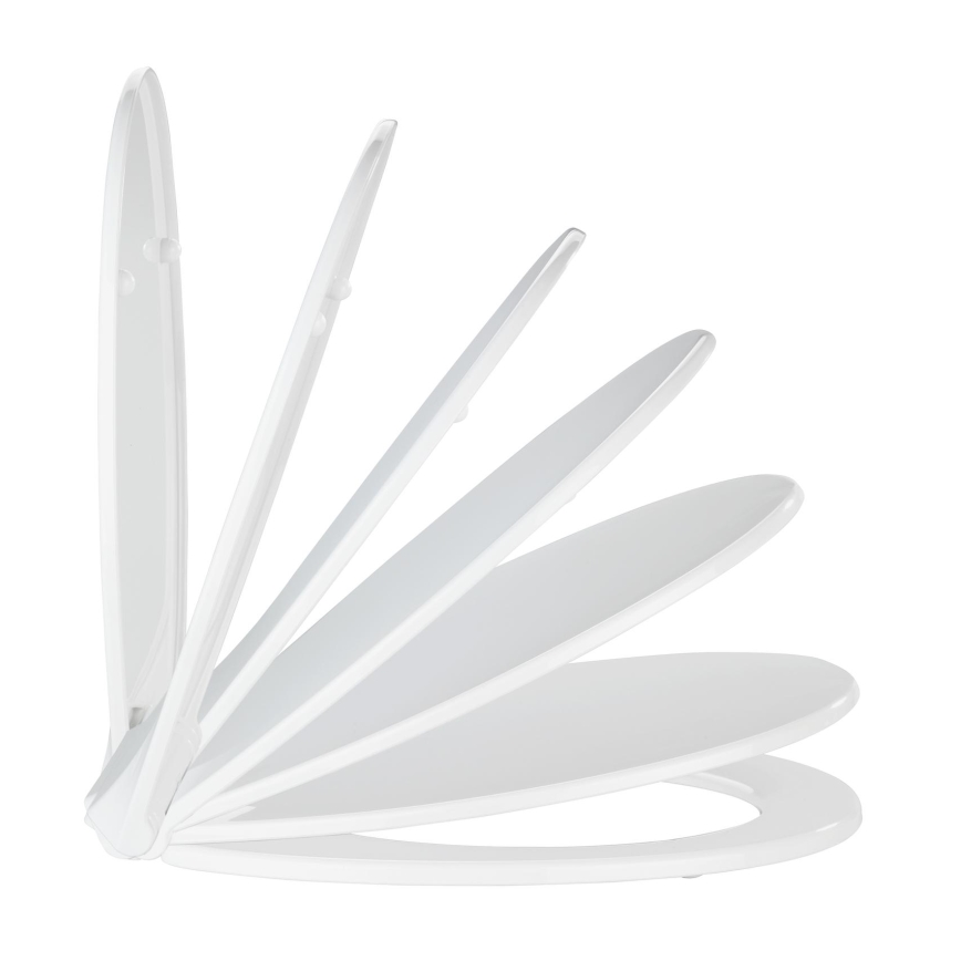 WENKO 21901100-WC assento sanitário KOS 44x37 cm branco/prateado