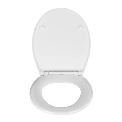 WENKO 21903100-WC Assento para WC SAMOS 44,5x37,5 cm branco/prateado
