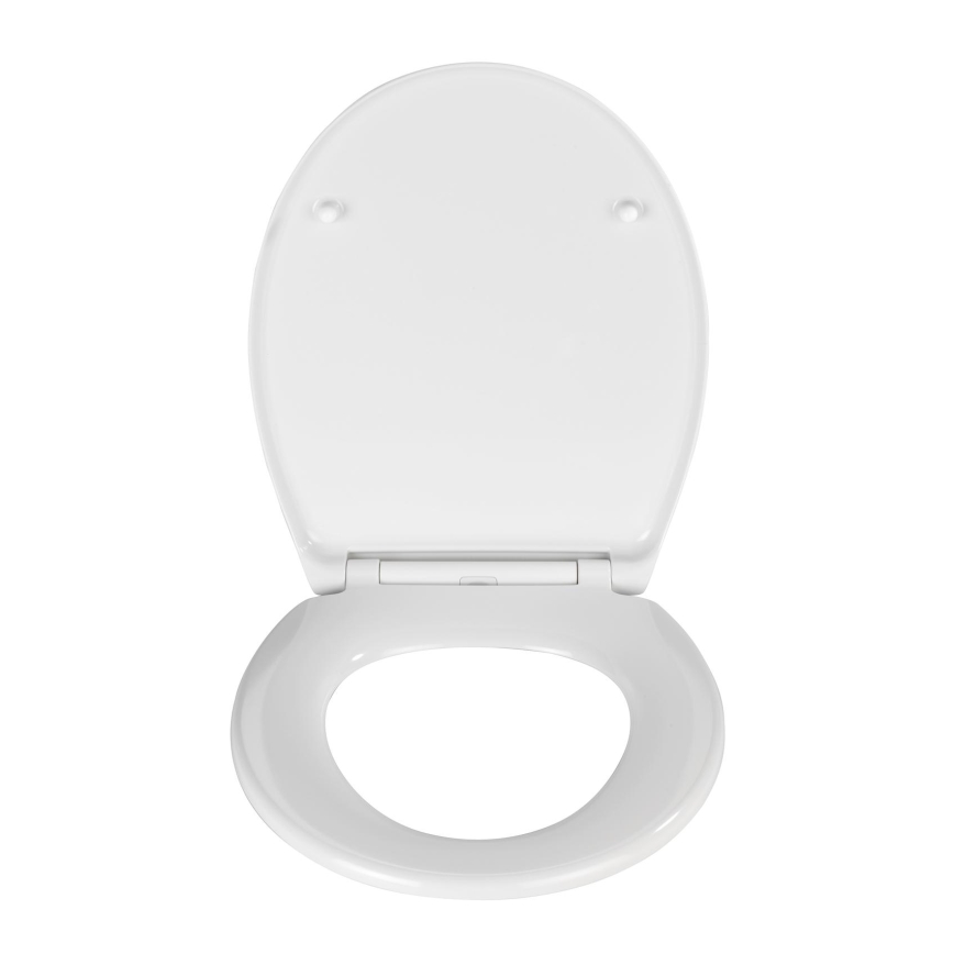 WENKO 21903100-WC Assento para WC SAMOS 44,5x37,5 cm branco/prateado