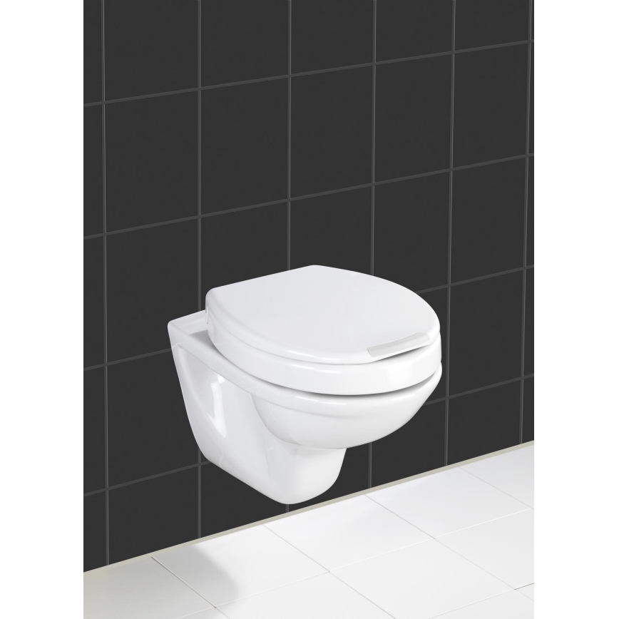 WENKO 21905100-Assento de sanita SECURA 37x44 cm branco/cinzento