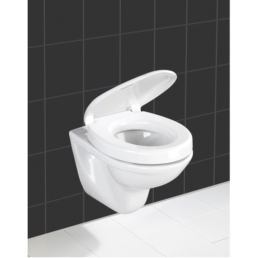 WENKO 21905100-Assento de sanita SECURA 37x44 cm branco/cinzento