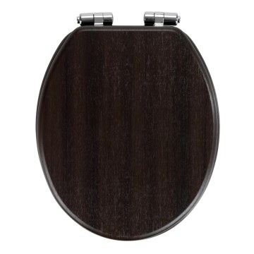 WENKO 22015100-WC assento WENGE 35,5x42,5 cm castanho/prateado