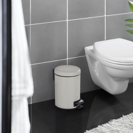 WENKO 22149100 - Cesto LEMAN 17x25 cm bege/preto