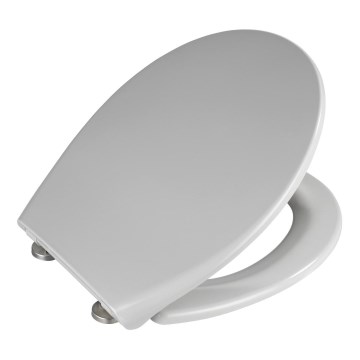 WENKO 22402100-WC assento para sanita SAMOS 44,5x37,5 cm cinzento/prateado
