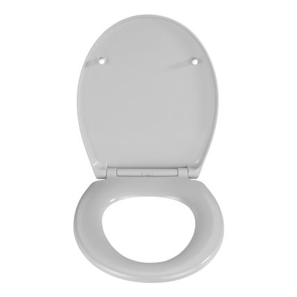 WENKO 22402100-WC assento para sanita SAMOS 44,5x37,5 cm cinzento/prateado