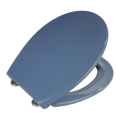 WENKO 22403100-WC Assento de sanita SAMOS 44,5x37,5 cm azul/prateado