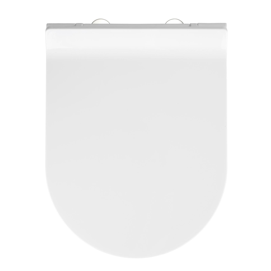 WENKO 22415100-Assento sanitário HABOS 46x36 cm branco/prateado