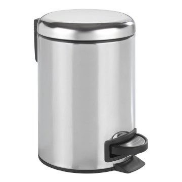 WENKO 22444100 - Cesto LEMAN 17x25 cm aço inoxidável/prateado/preto