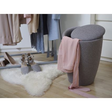 WENKO 22448100 - Banqueta CANDY 36x50,5 cm cinzenta/preta