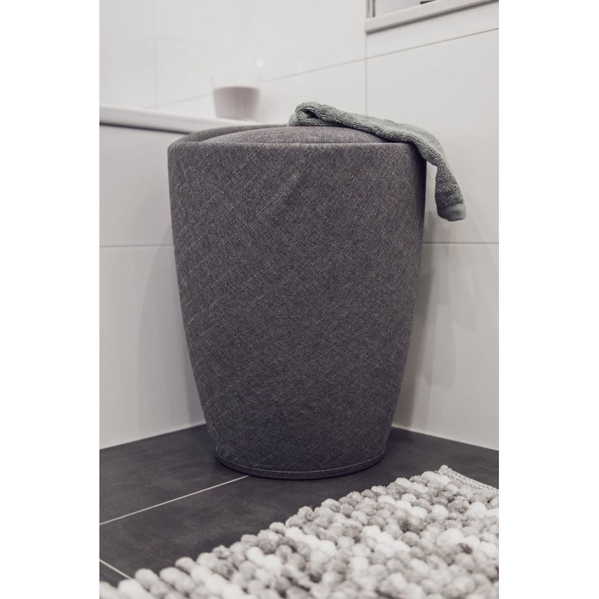 WENKO 22448100 - Banqueta CANDY 36x50,5 cm cinzenta/preta