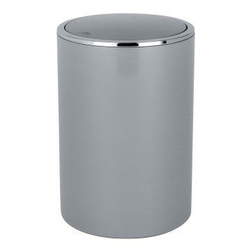 WENKO 22562100 - Cesto INCA 18,5x25,5 cm cinzento/cromado brilhante