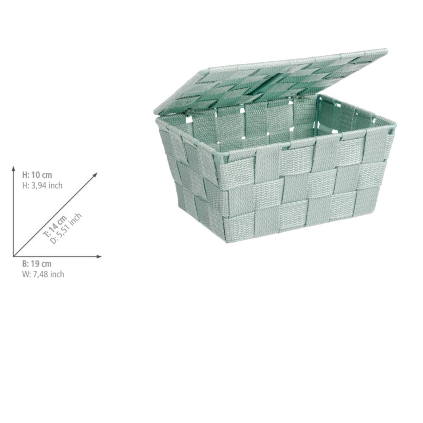 WENKO 22573100 - Cesto ADRIA 19x14 cm verde