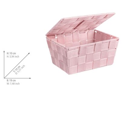WENKO 22574100 - Cesto ADRIA 19x14 cm rosa