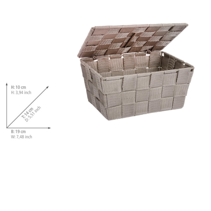 WENKO 22575100 - Cesto ADRIA 19x14 cm bege