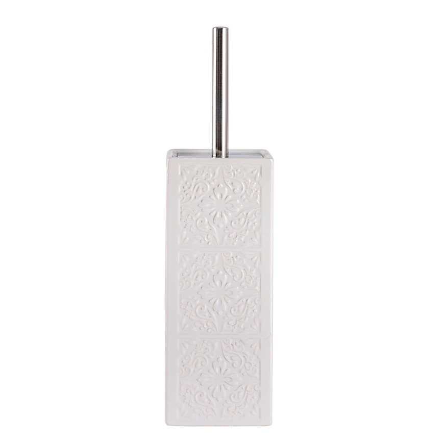 WENKO 22651100 - Escova de WC CORDOBA 9,5x35 cm branca