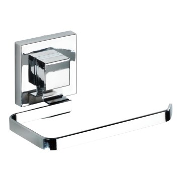 WENKO 22687100 - Suporte para rolo de papel higiénico VACUUM-LOC QUADRO ED 14x11 cm, cromado brilhante