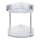 WENKO 22690100-Estante de canto VACUUM-LOC QUADRO ED 28x32,5 cm prateado/cromado brilhante