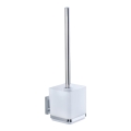 WENKO 22695100-WC escova para sanita VACUUM-LOC QUADRO ED 9,5x37 cm prateada/cromado brilhante/transparente