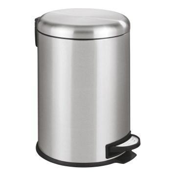 WENKO 22704100 - Cesto LEMAN 30,5x44 cm aço inoxidável/acetinado/preto