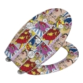 WENKO 22797100-WC assento POP-ART 45x38 cm multicolorido/prateado