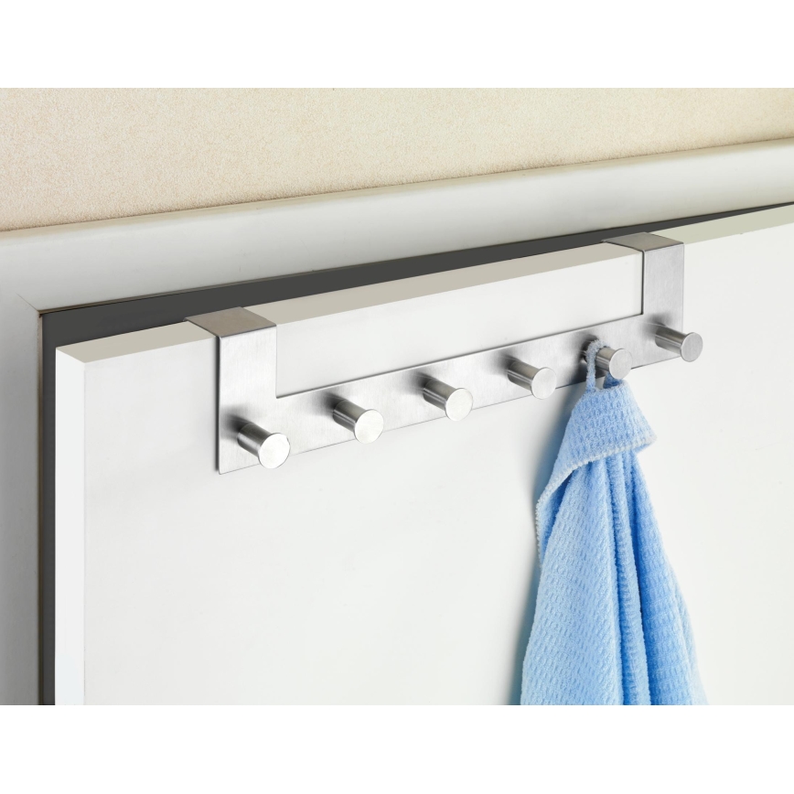 WENKO 22804100-Cabide CELANO 39x11 cm aço inoxidável/prateado