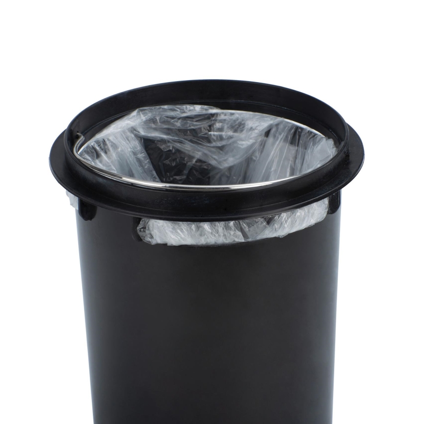 WENKO 22829100 - Cesto LEMAN 17x25 cm inox/satinado/preto