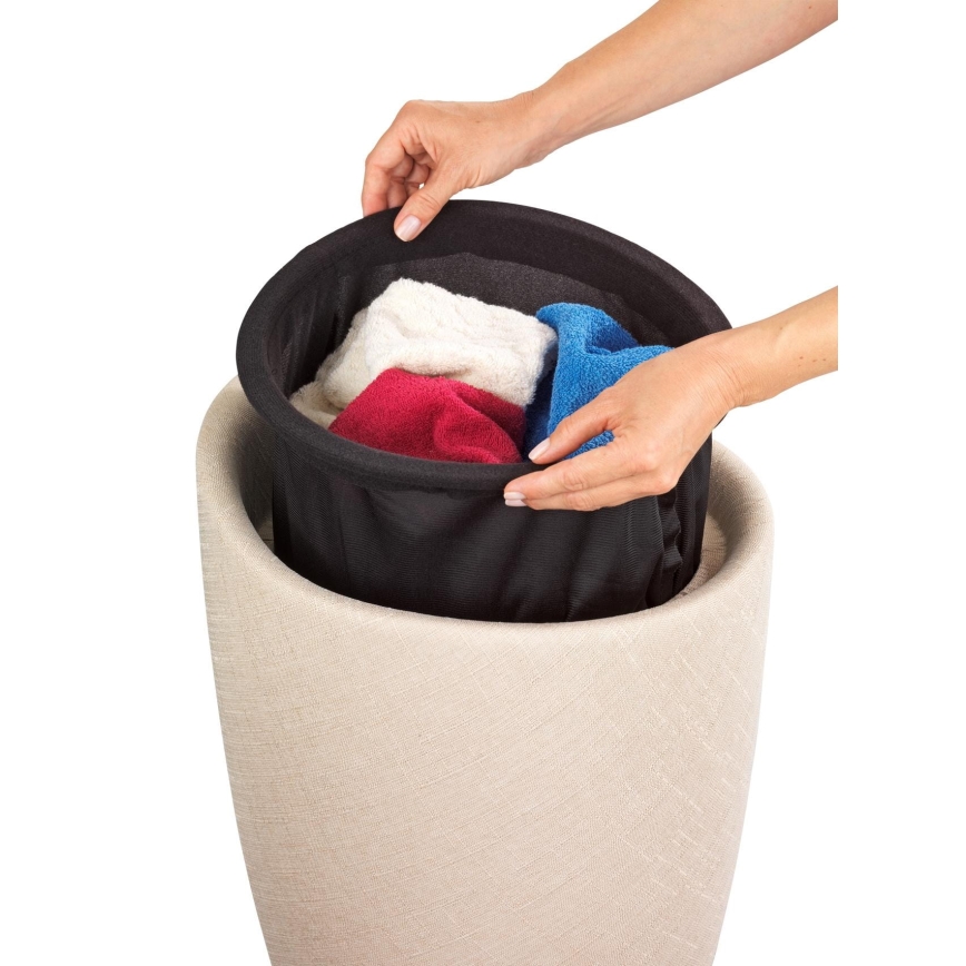 WENKO 22834100 - Banqueta CANDY 36x50,5 cm bege/preta