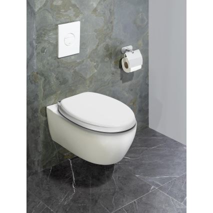 WENKO 22885100-WC assento de sanita URBIO 36x42,5 cm branco/prateado