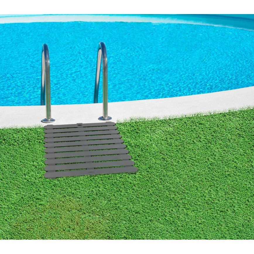 WENKO 22947100-Tapete de duche INDOOR & OUTDOOR 55x55 cm cinzento