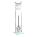 WENKO 22992100 - Escova para WC DEBAR 18x73 cm inox/satinado/branco