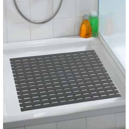 WENKO 23125100-Tapete de duche ARINOS 54x54 cm cinzento/cinzento