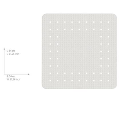 WENKO 23135100-Tapete de duche MIRASOL 54x54 cm branco