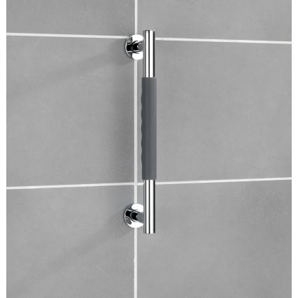 WENKO 23284100-Barra de apoio SECURA 40,5x9 cm inox/antracite/cromado brilhante