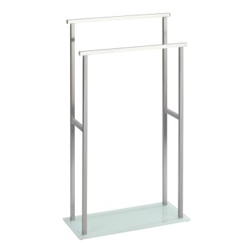 WENKO 23438100 - Toalheiro de pé DEBAR 20x83 cm inox/satinado/branco