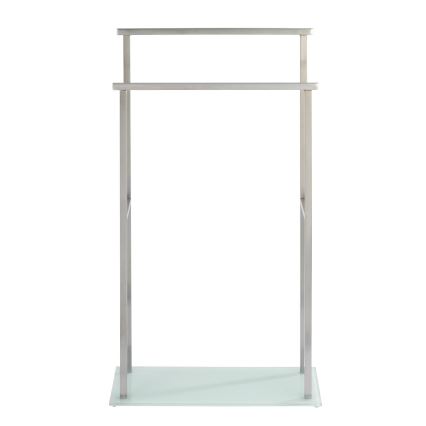 WENKO 23438100 - Toalheiro de pé DEBAR 20x83 cm inox/satinado/branco