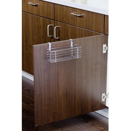 WENKO 2344100 - Cesto SLIM 24x11,5 cm, cromado brilhante/preto