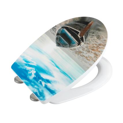 WENKO 23532100-WC assento 300/350 KG ASSENTOS DE WC 36,5x45 cm multicolor/prateado